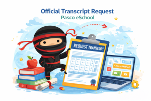 Transcript request decorative image.