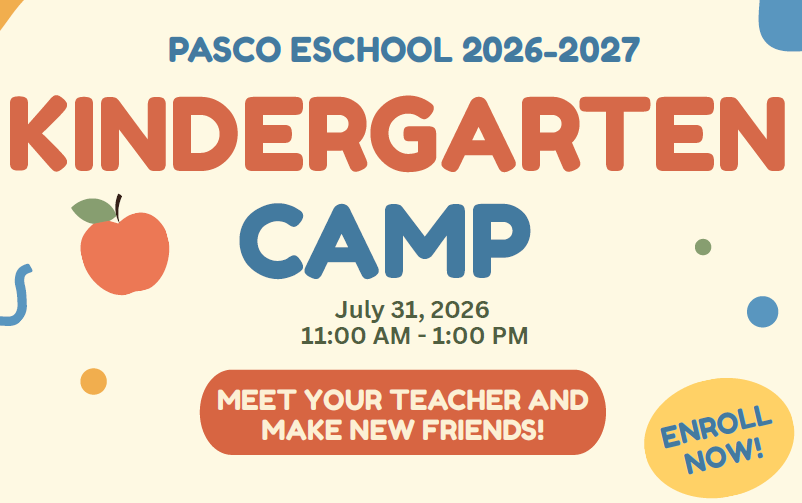 Kindergarten Camp, July 31st from 11-1 PM. Meet Your teacher and make new friends.